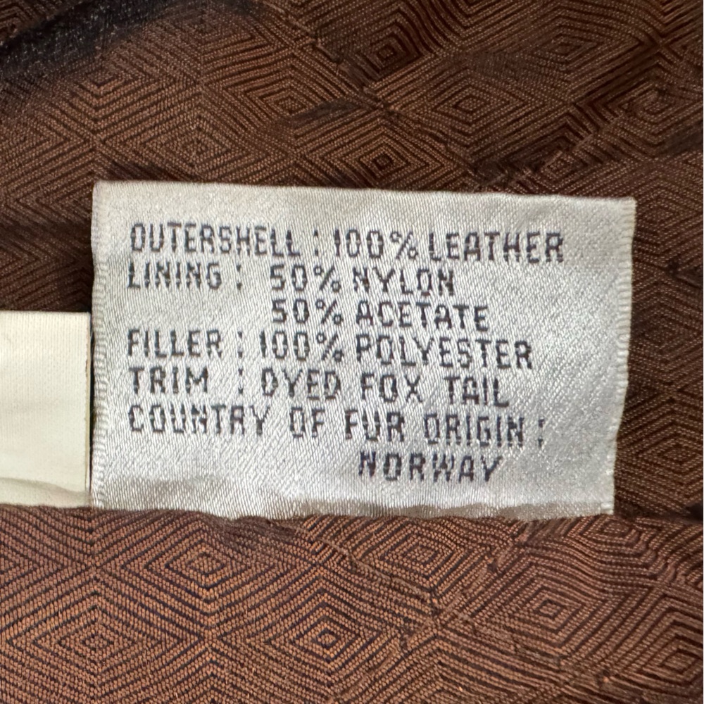 Vintage Venezia Vitale Brown Suede Duffle Coat Real Fox Fur Hood 14/16 - Picture 9 of 10